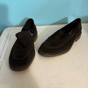 Calvin Klein Vance brown suede  slip on‎ loafers in size 10.5